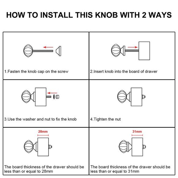 6pcs Vintage Knobs Floral Ceramic Pumpkin Drawer Handles Pulls Knob, Vines - Picture 3 of 6